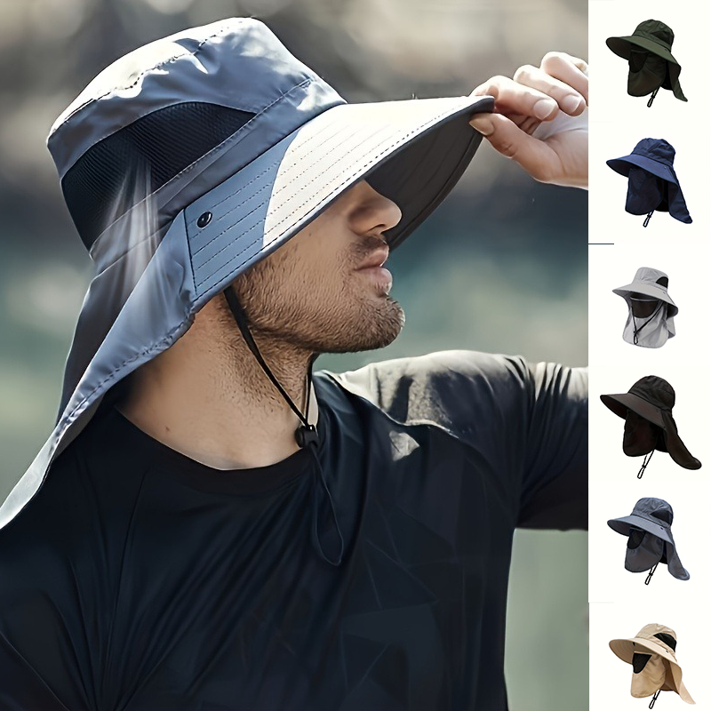 Aquatic Sports Hat - Wide Brim Sun Hat Mesh Breathable