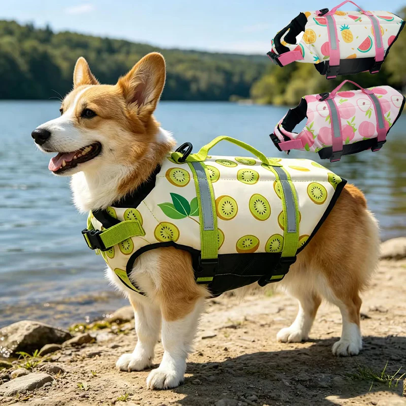 Life Jacket Buoyancy - Summer Dog Life Jacket Reflective Adjustable