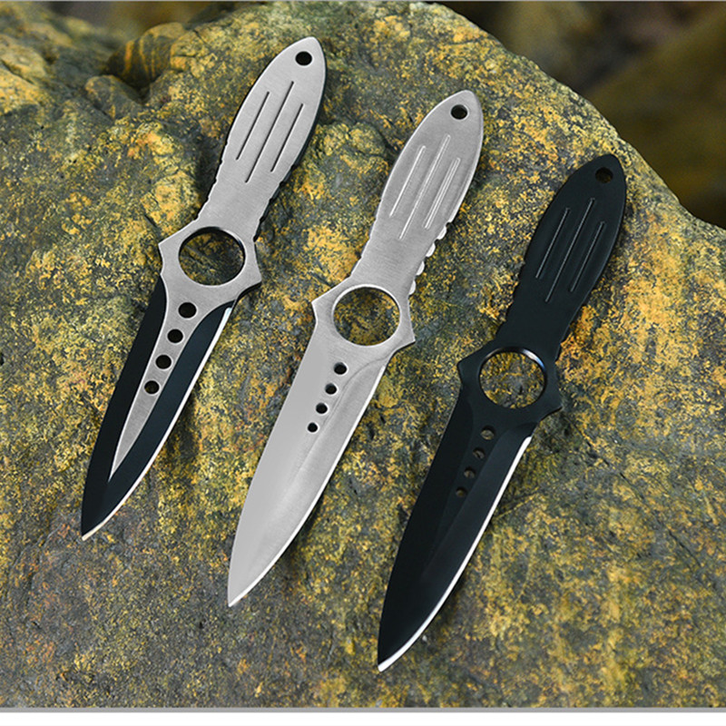 Dive Knife Titanium - Tactical Training Fixed Blade Knife, Survival