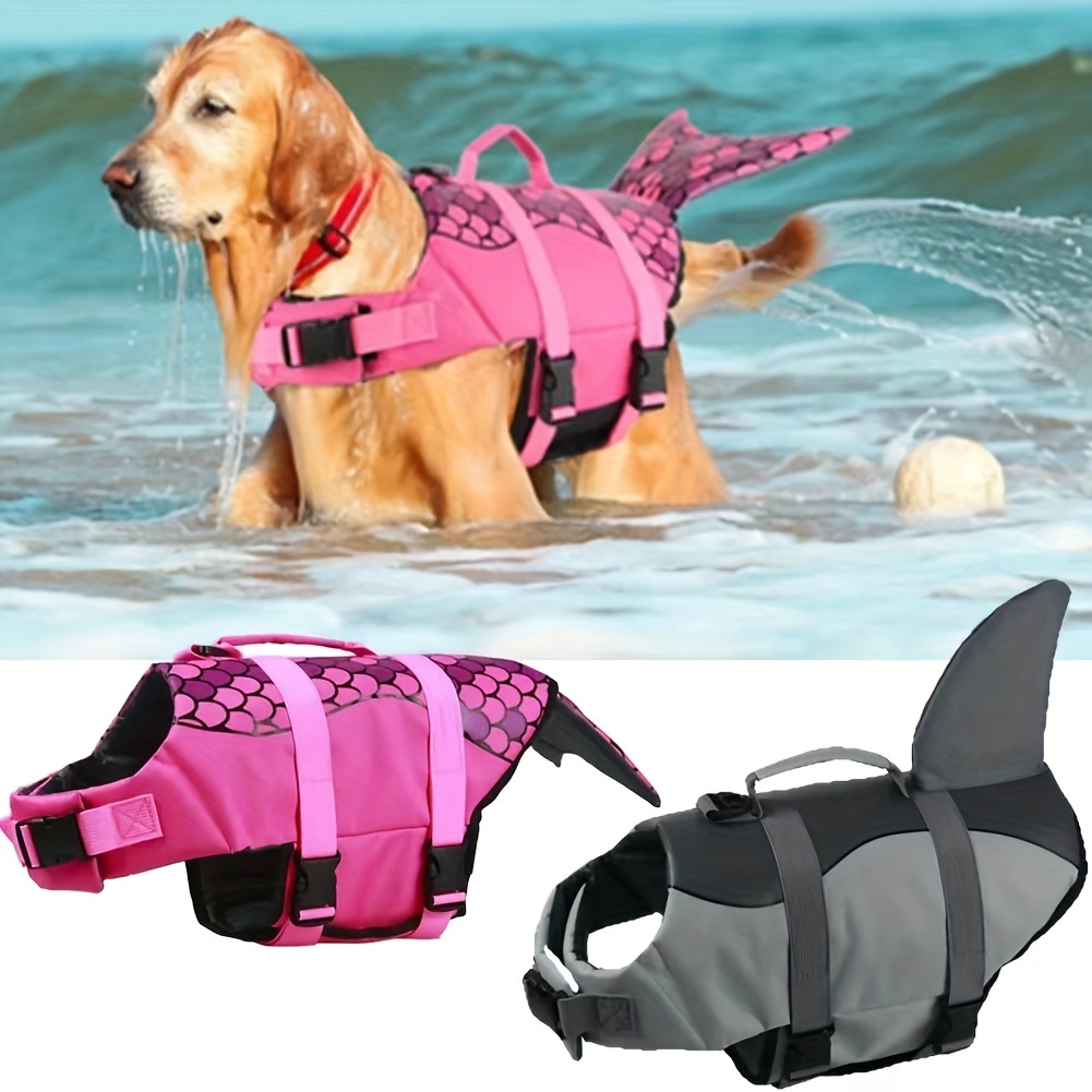 Shark/Mermaid Dog Life Jacket  - Life Jacket Buoyancy recensione e prezzo