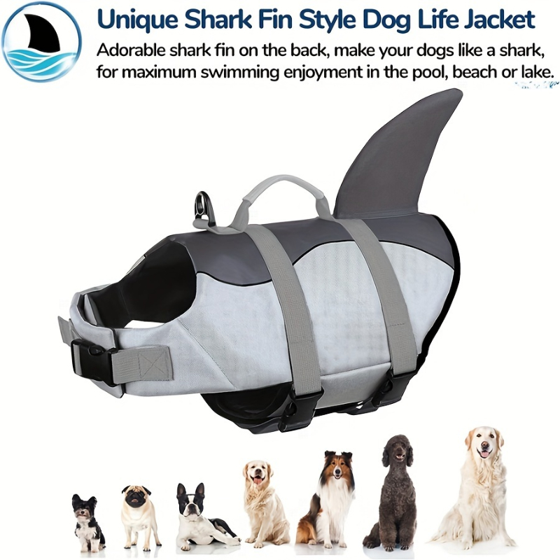 Shark/Mermaid Dog Life Jacket  - Life Jacket Buoyancy recensione e prezzo