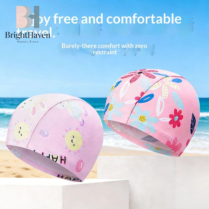 Kids Cartoon Print Swim Cap Hi - Aquatic Sports Hat recensione e prezzo