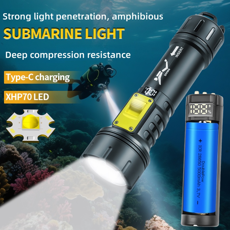 New XHP70 Diving Flashlight IP - Aquatic Diving recensione e prezzo