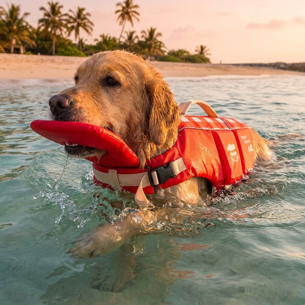 Waterproof Dog Life Jacket Adj - Life Jacket Buoyancy recensione e prezzo