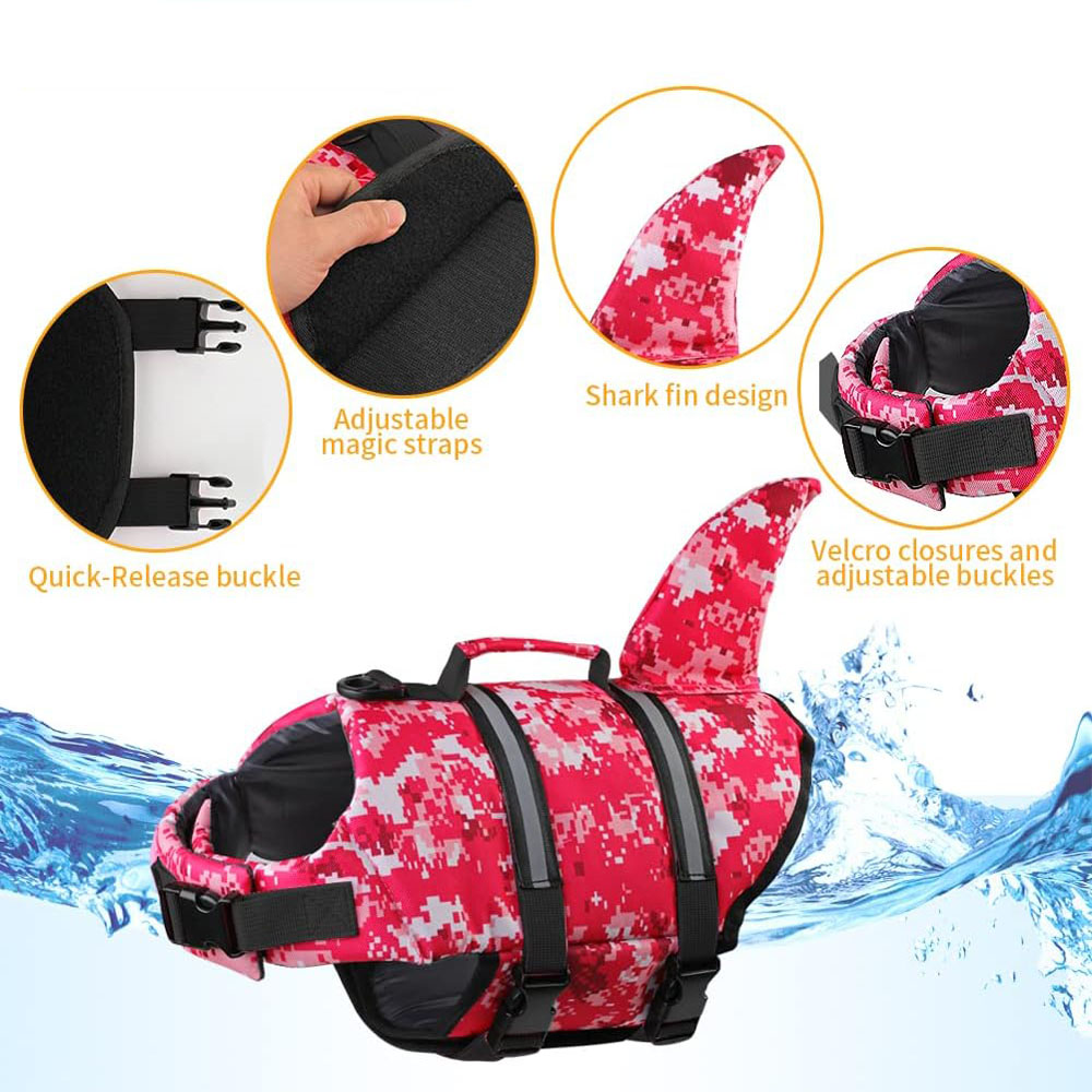 Dog Life Jacket Shark Ripstop  - Life Jacket Buoyancy recensione e prezzo