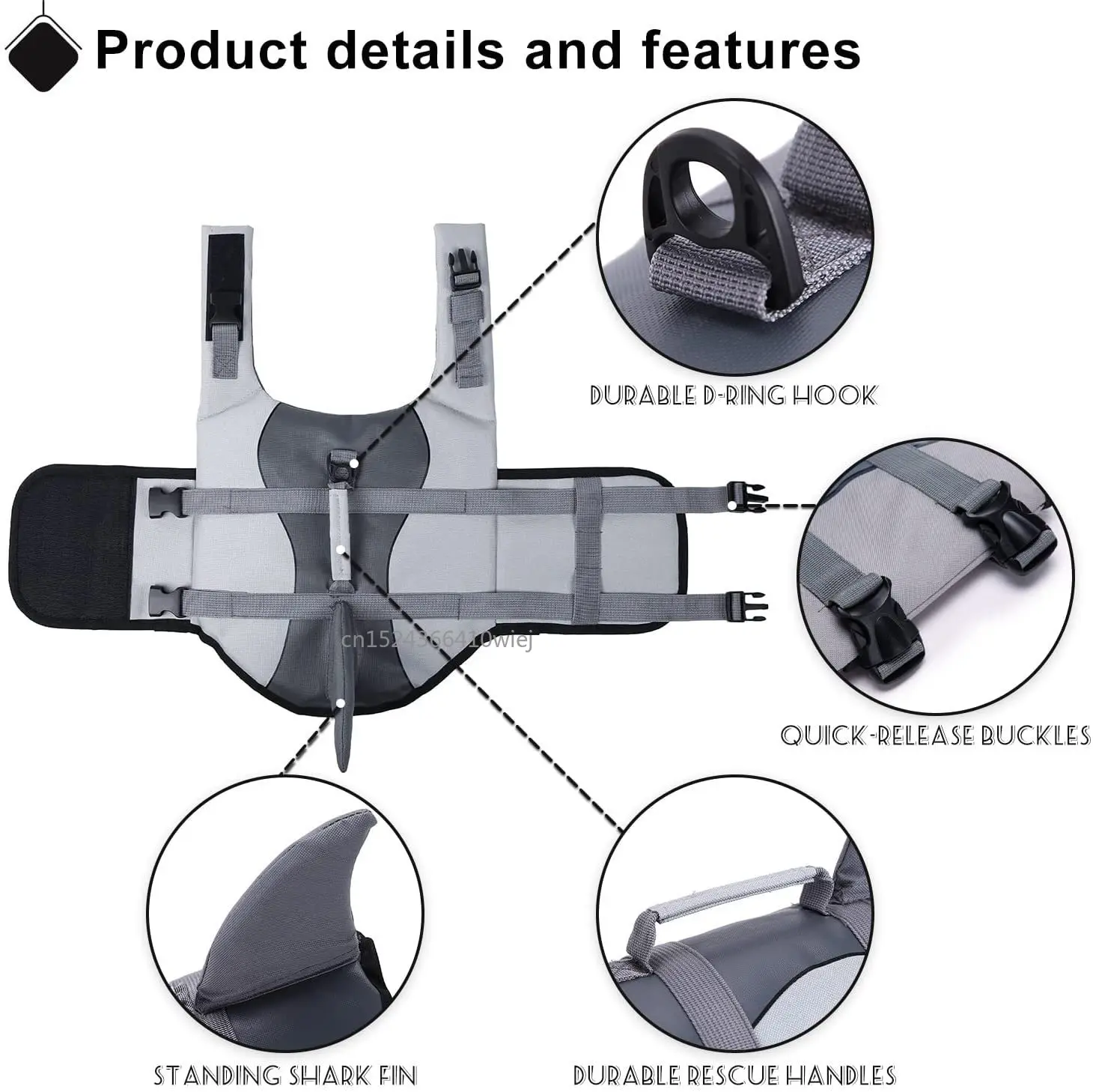 Shark Dog Life Jacket Enhanced - Life Jacket Buoyancy recensione e prezzo