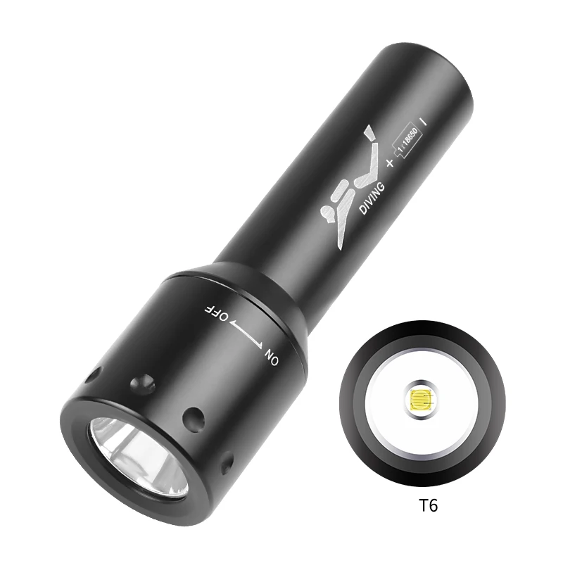 New T6 LED Diving Torch Long-R - Aquatic Diving recensione e prezzo